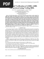 Design and Verification of AMBA AHB-Lite Protocol Using Verilog HDL