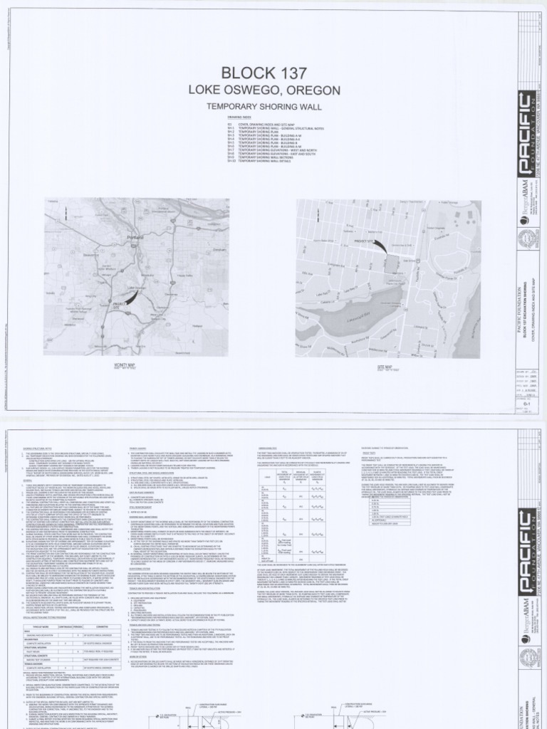 Shoring Plan | PDF