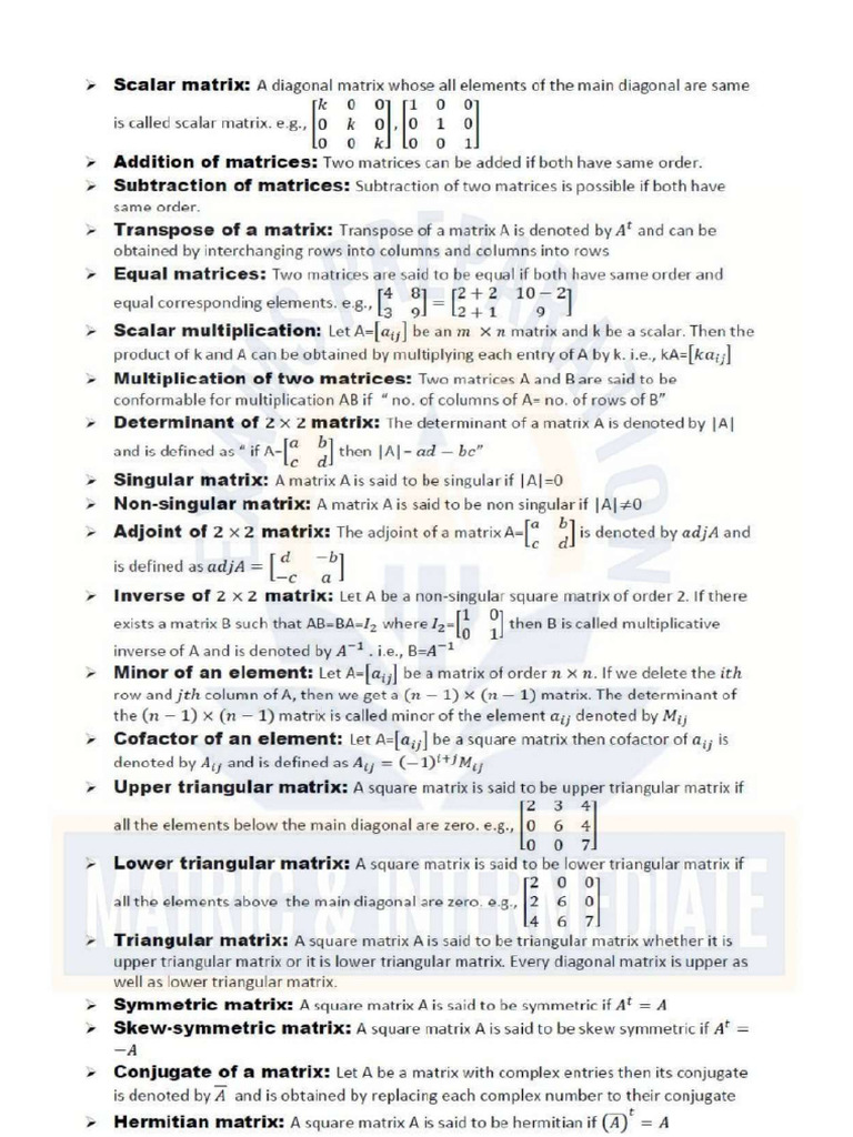 Maths Definition 11th - 2022 | PDF
