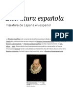 Literatura Española - Wikipedia, La Enciclopedia Libre