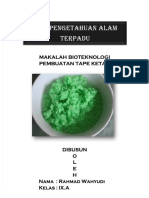 PDF Laporan Bioteknologi Pembuatan Tape Ketan Compress