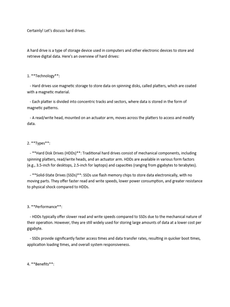 Hard | PDF | Hard Disk Drive | Computer Data Storage