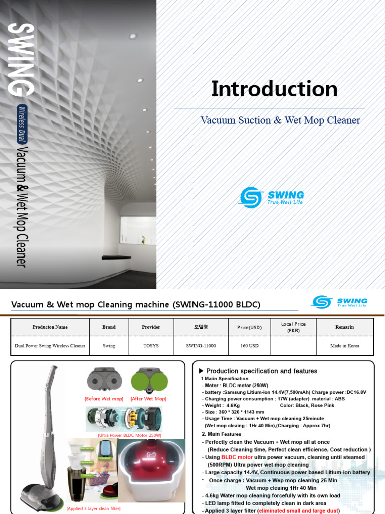 Dual Power Vacuum & Mop Cleaner | PDF | Vacuum Cleaner | Manufactured Goods