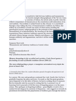 This Article Analyses The Constitutive Link Between Tradition and Transmission inAfriqCentral EU