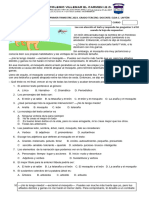 Evaluación de Español. Primer Trimestre. Tercero