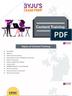 Content Training