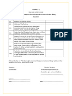 Form No. 32 Prescribed For Report of Examination For Cranes and Other Lifting Machines