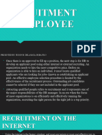 Recruitment of Employee