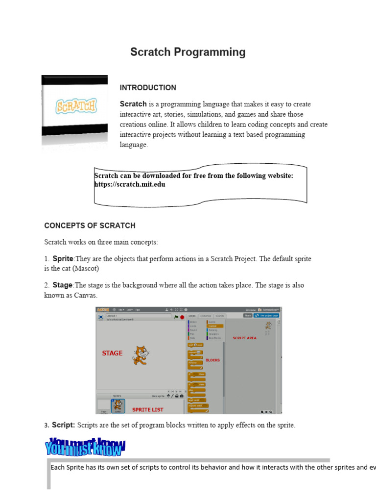 Scratch Programming: Scratch Is A Programming Language That Makes It ...