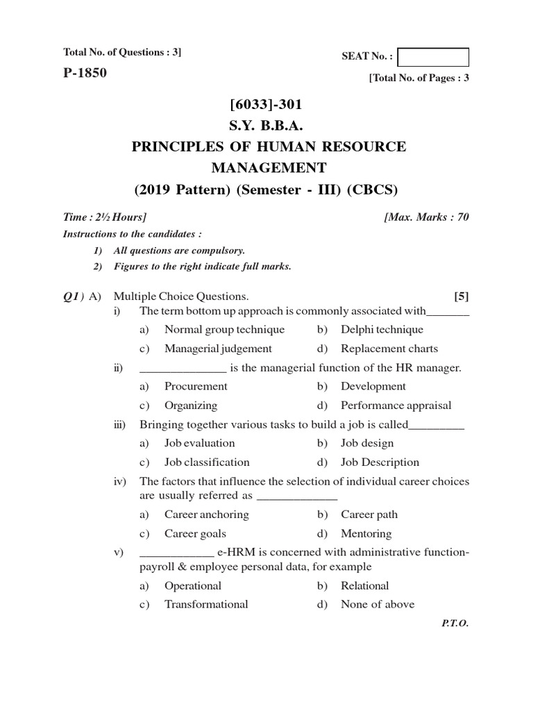 B.B.A (2019 Pattern) | PDF | Retail | Logistics