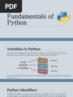 2.fundamentals of Python