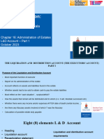 Administration of Estates - L&D Account - Part 1