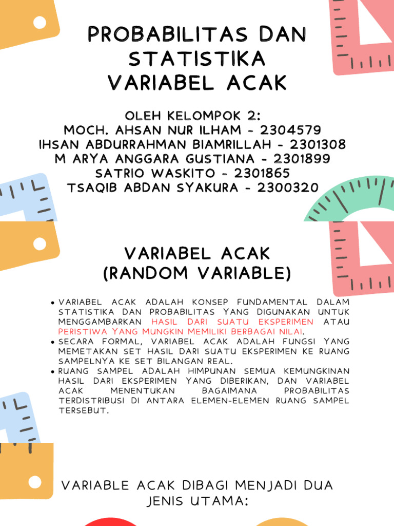 Jenis Distribusi Probabilitas Variabel Acak | PDF | Bisnis ...