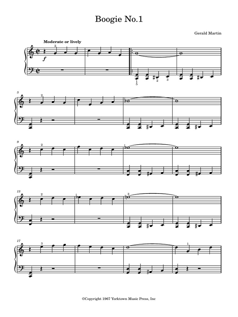 Boogie No. 1 - Gerald Martin | PDF