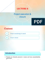 Lecture 8 - Project execution  closure