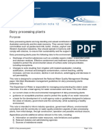 Dairy Processing Plants: Water Quality Protection Note 12