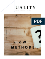 Methodenblatt 6W Fragetechnik - Deckblatt
