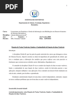 Aula de Cálculo Funções de Várias Variáveis