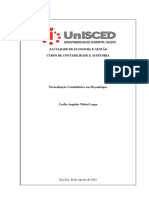 Faculdade de Economia E Gestão Curso de Contabilidade E Auditoria