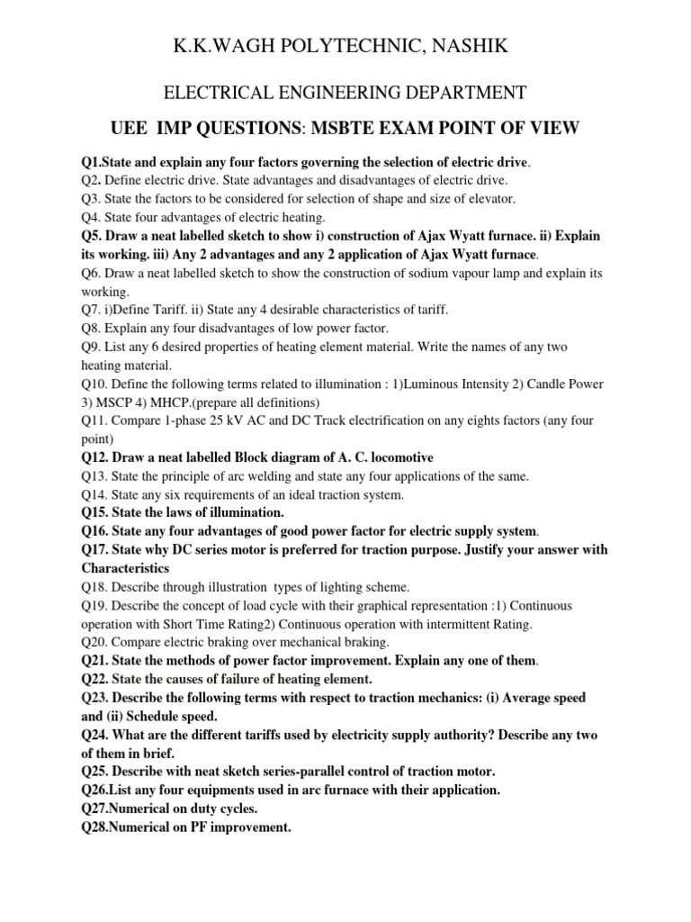msbte-imp-questions-for-uee-download-free-pdf-manufactured-goods