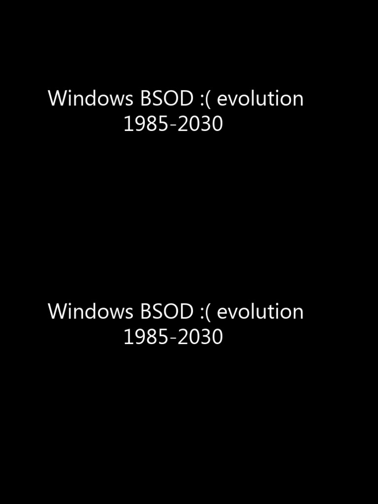 Presentation1 windows evloution bsod pdf