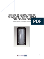 Manual Vase Acumulare Puffer PSM PSF PSR PSRR