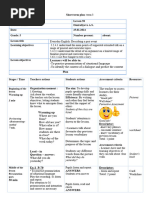 Grade 6 English FAL Lesson Plan | PDF | Vocabulary | Fluency
