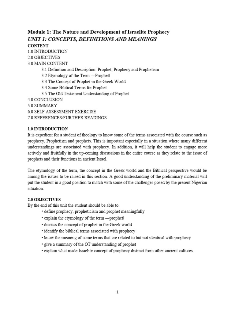 Prophets Pdf Prophet Prophecy