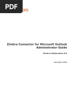 ZCS Connector For Outlook Admin Guide 8.6.0