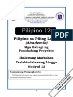 Filipino-12 q2 Mod12 Akademik