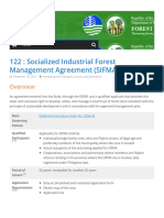 122 - Socialized Industrial Forest Management Agreement (SIFMA)