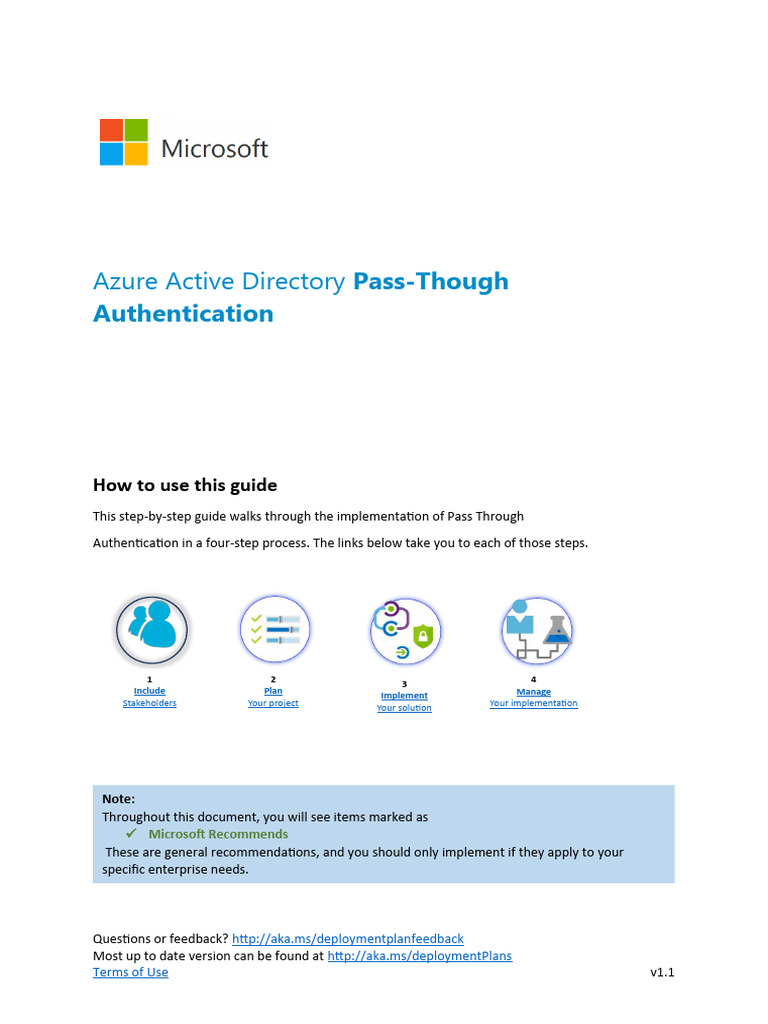 Microsoft 365 Business Secure Deployment Toolkit Pass Through ...