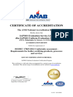 Ues Ansi Accreditation - Certificate