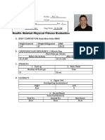 Activity I SCORESHEET