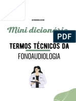 Termos técnicos da fonoaudiologia ..