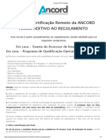 REGULAMENTO DO EXAME - Ancord - FGV Projetos