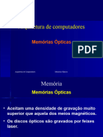 Arquitetura de Computadores - Memoria Disco Optico
