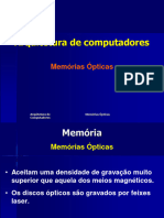Arquitetura de Computadores - Memoria Disco Optico(1)
