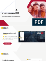 UPCH - Manual Portal Matrícula Postgrado