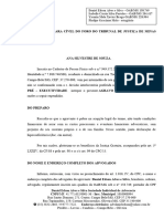 Agravo de Instrumento Ana Silvestre de Souza - negativa exceção pré executividade