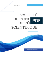 Validite Concept Verite Scientifique