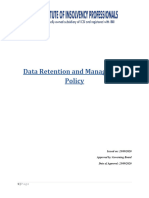 ICSI Data Retention and Managment Policy