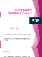 Estudo de Amputação e Reabilitação (Aula 01