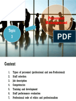 IMD315 Note 3 - Personnel Management