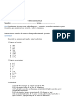 Taller matemática1 porcentajes 4 medio