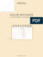 Esquema Montagem Calendário A6 Paisagem