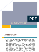 Unidad II - Diapositivas de Clase de Fecha 10-03-2022 - Competencia y Jurisdicción