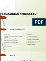 Prinsip Dasar Rancangan Percobaan