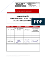 ESTR-SGI-ADM-05. - Procedimiento de Selección y Evaluación de Personal - Ver.00