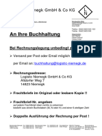 An Ihre Buchhaltung